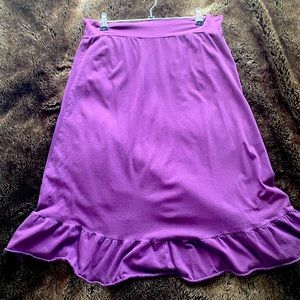 Purple American Aparell ruffle skirt size L
